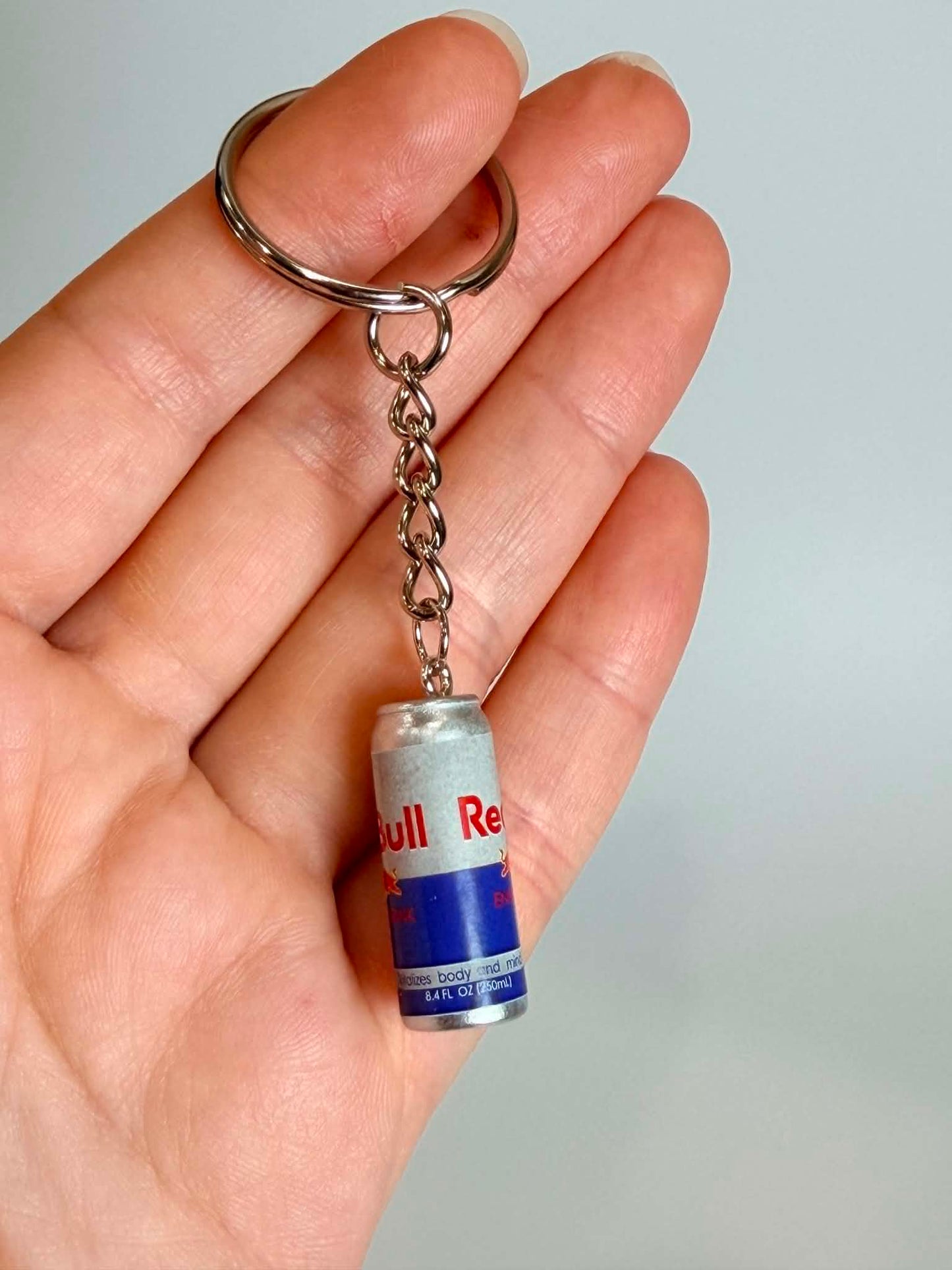 Mini drink Keychain. Cute Accessory for Bags, Keys and Gifts