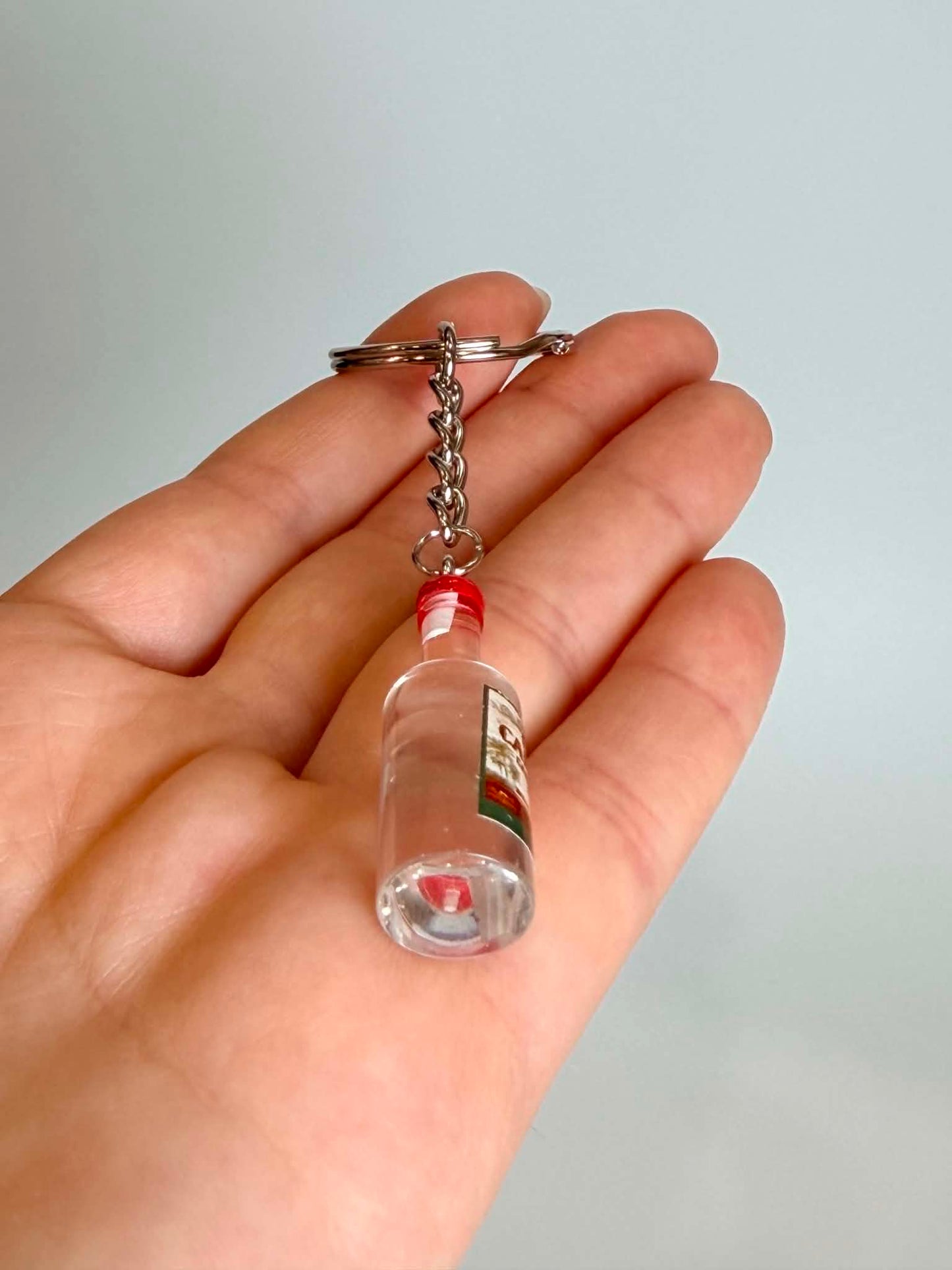 Mini drink Bottle Keychain Accessory Design