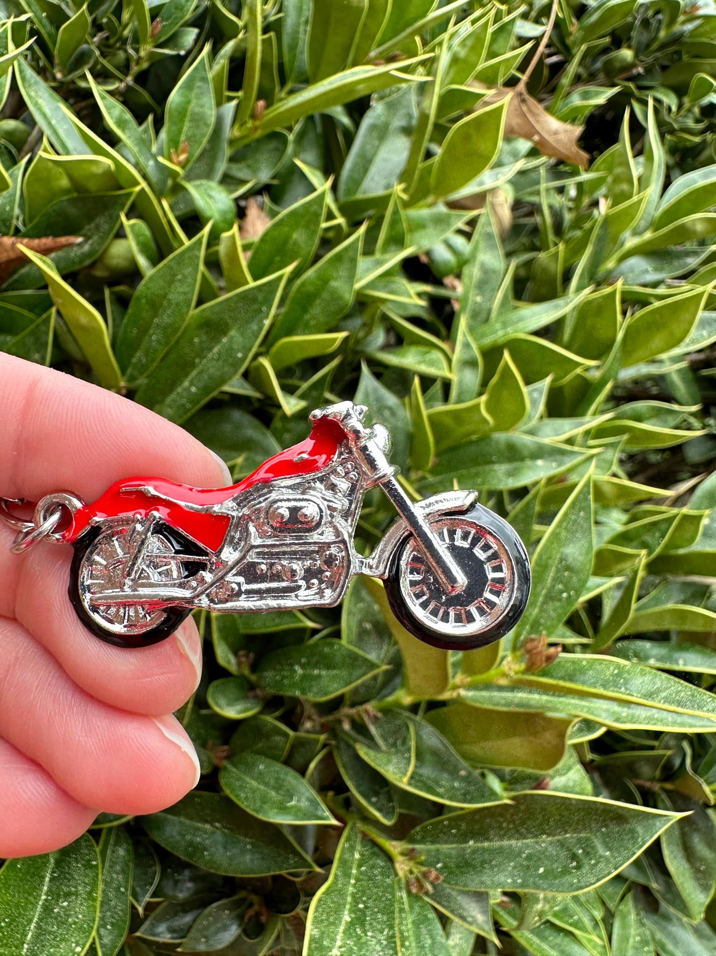 Mini Motorcycle Keyring Pendant Alloy 3d Keychain