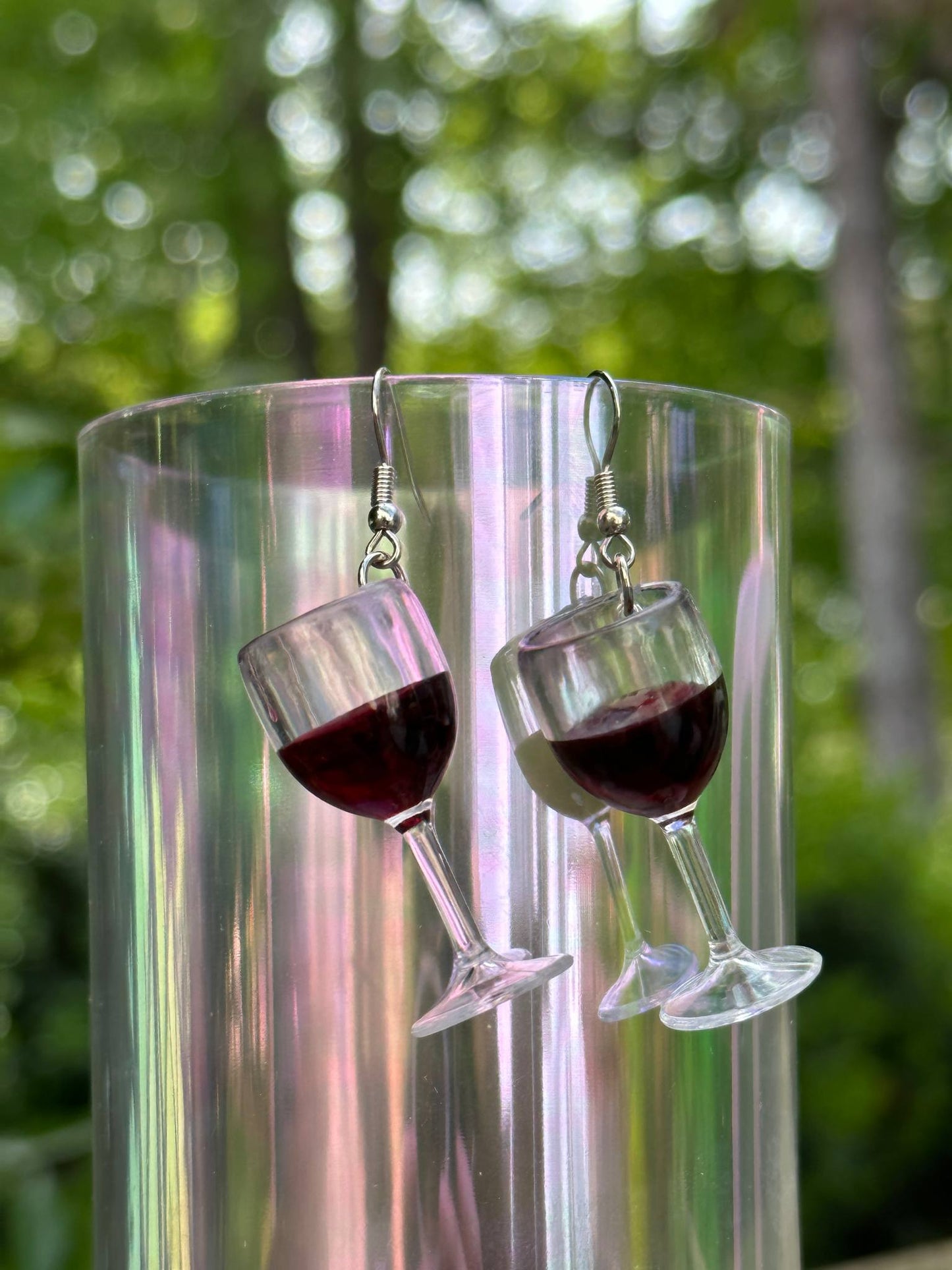 fashionable wine glass earrings modern fun jewelry for wine lovers