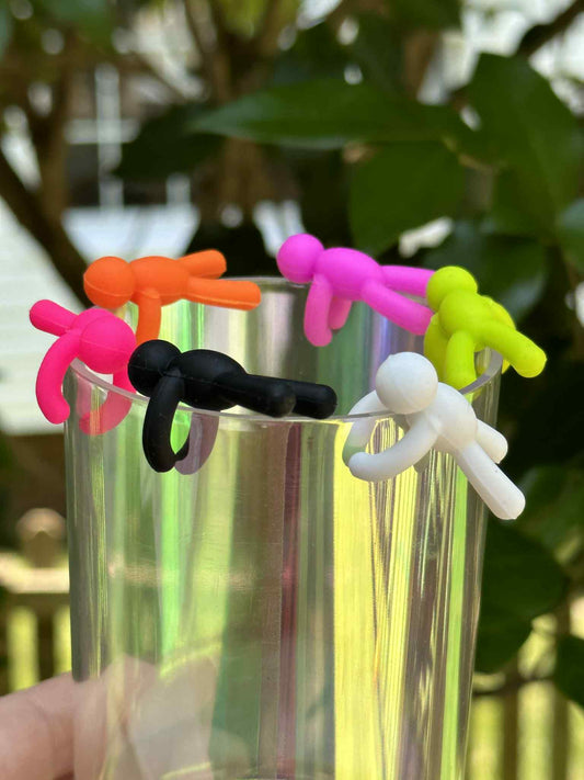 Silicone Wine Glass Charm, great gift for cocktail lovers, bartenders and besties