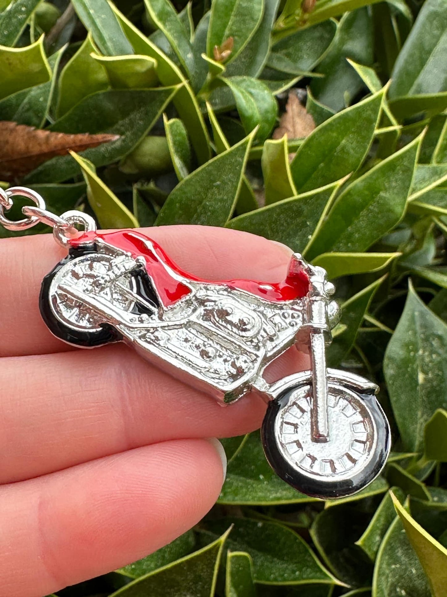 Mini Motorcycle Keyring Pendant Alloy 3d Keychain