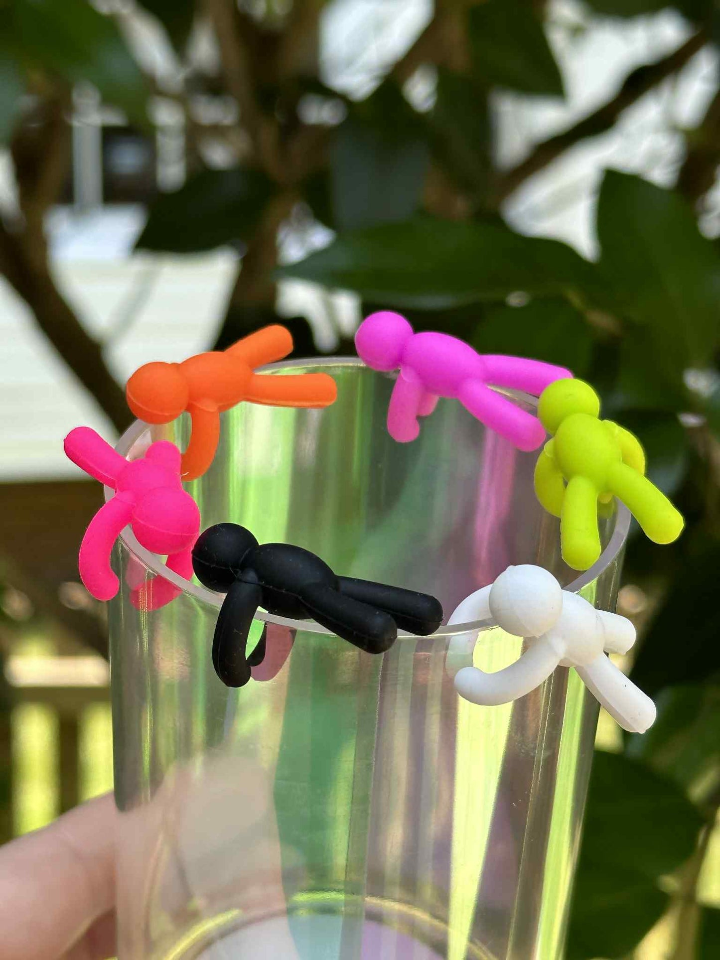 Silicone Wine Glass Charm, great gift for cocktail lovers, bartenders and besties