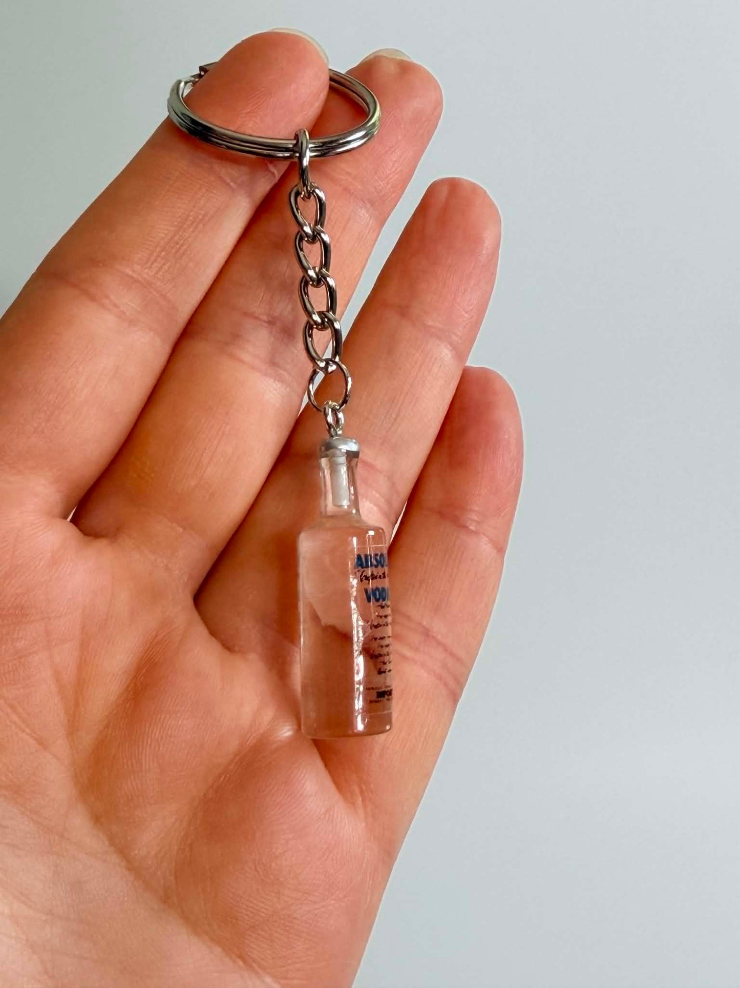 Mini drink Bottle Keychain Accessory Design