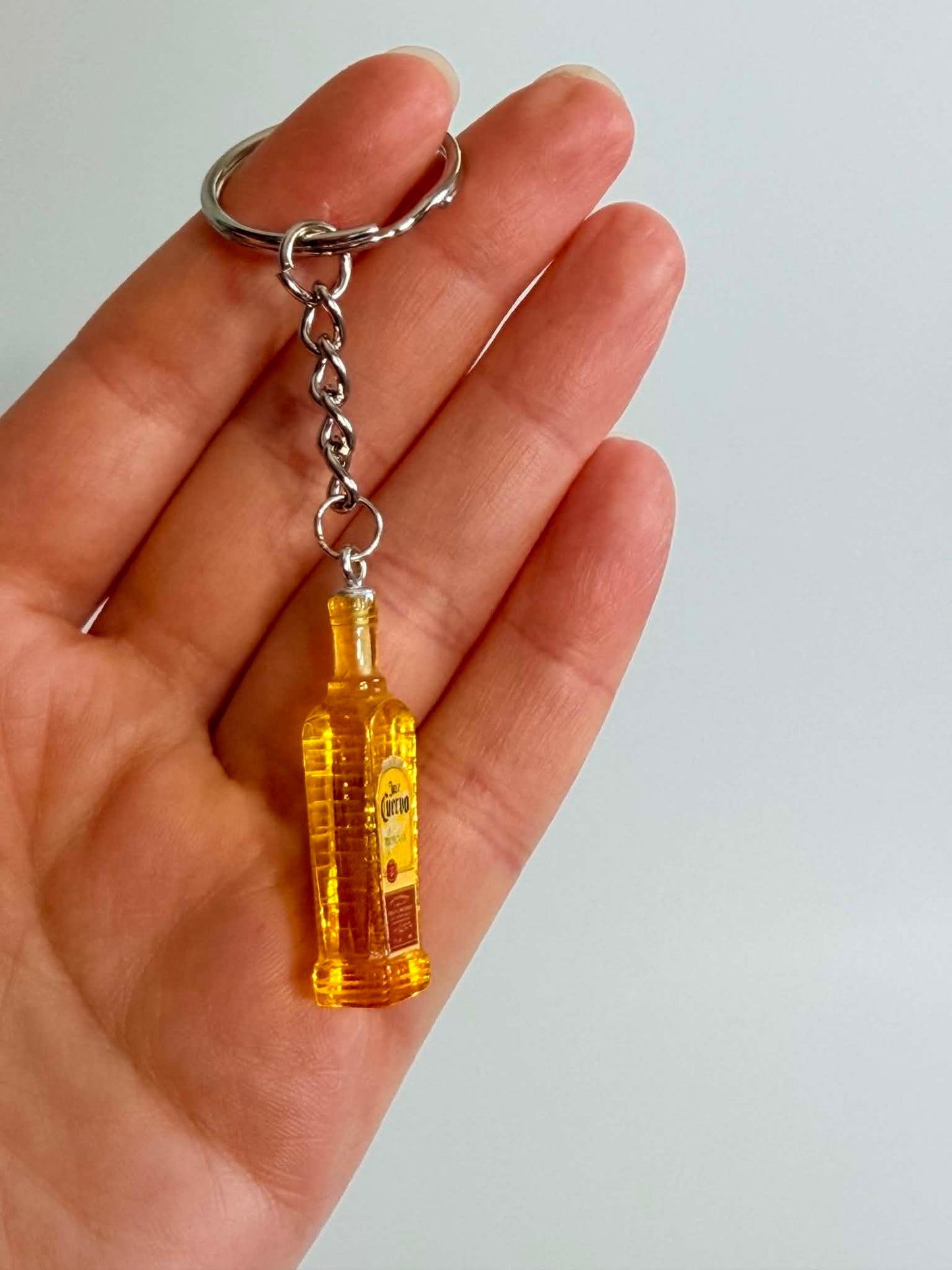 Mini drink Bottle Keychain Accessory Design.