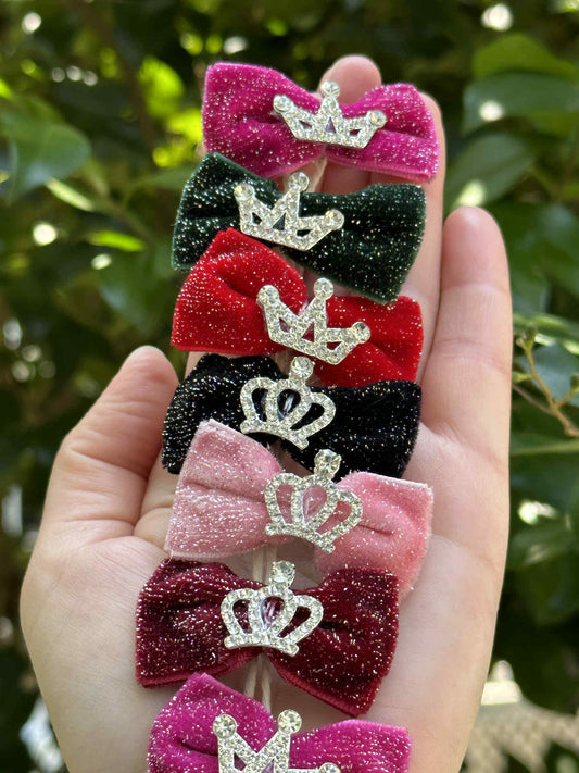 colorful pet hairpin bow clips for dogs and cats set of 5 cute pet accessories