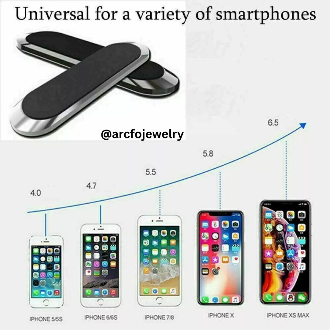 rose magnetic phone holder set 3-piece car mount for dashboard or console