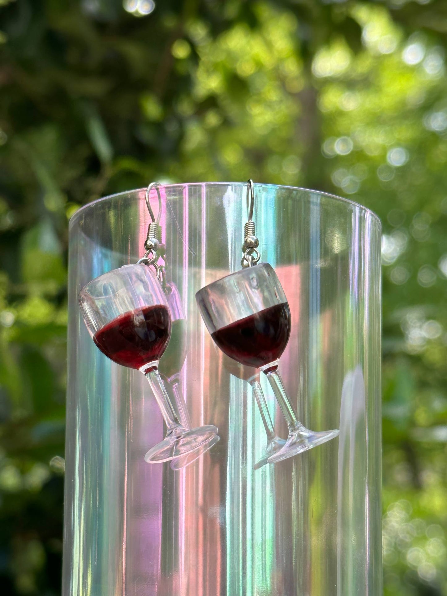 fashionable wine glass earrings modern fun jewelry for wine lovers