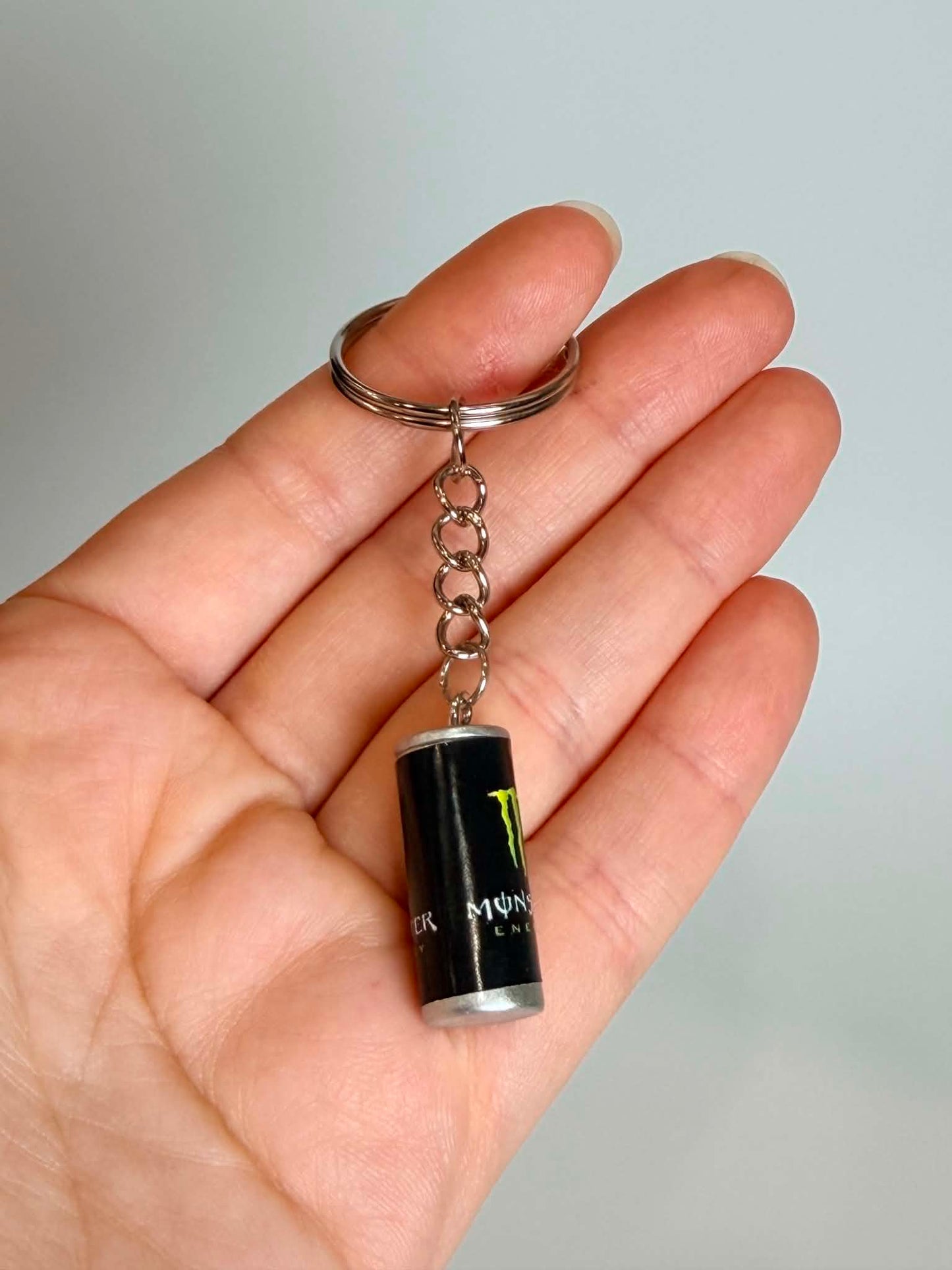 Mini drink Bottle Keychain. Cute Accessory for Bags, Keys and Gifts
