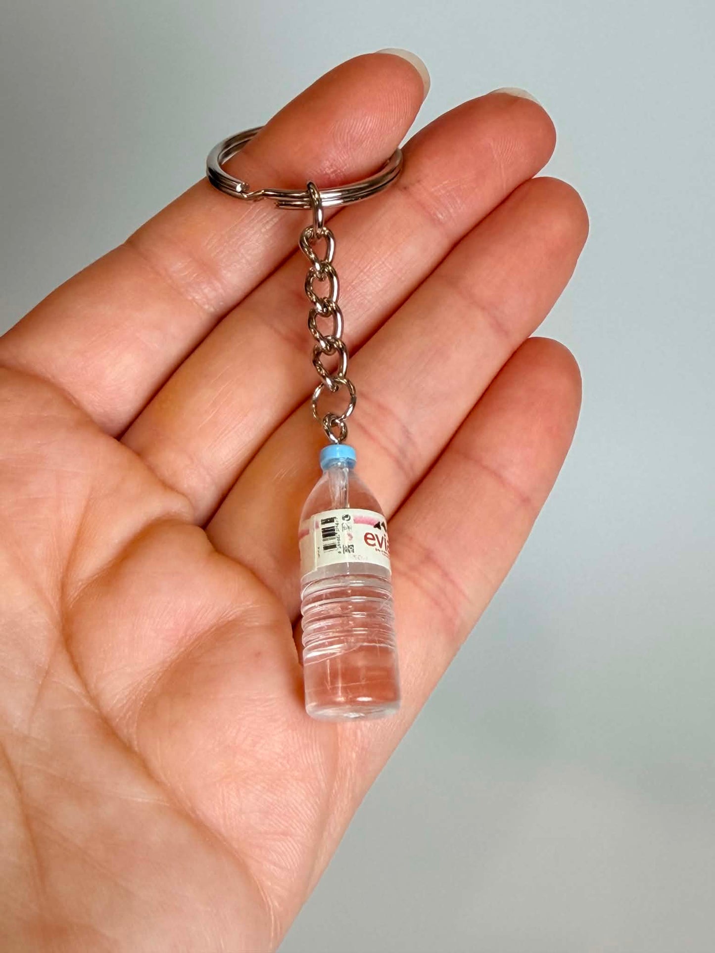 Mini water drink Bottle Keychain Accessory Design.