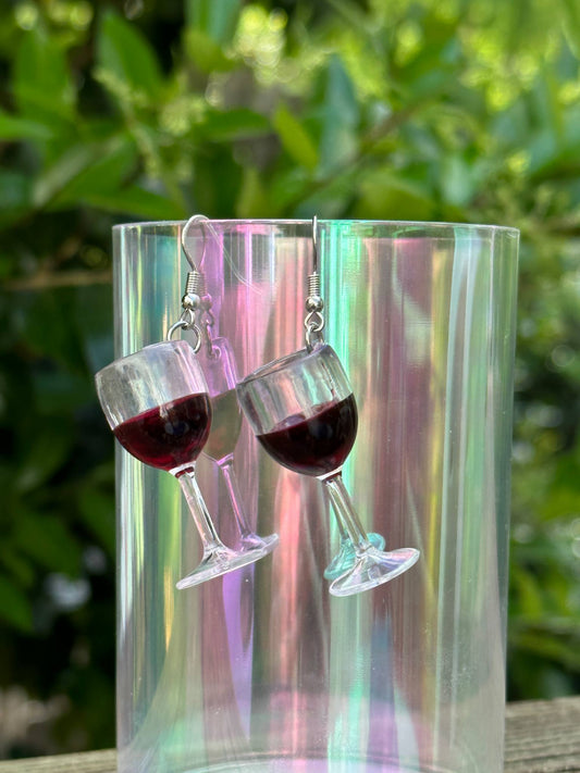 fashionable wine glass earrings modern fun jewelry for wine lovers
