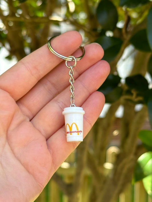To go Coffee MacD cup keychain
