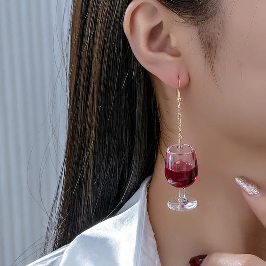 Cute Wine Glass Earrings