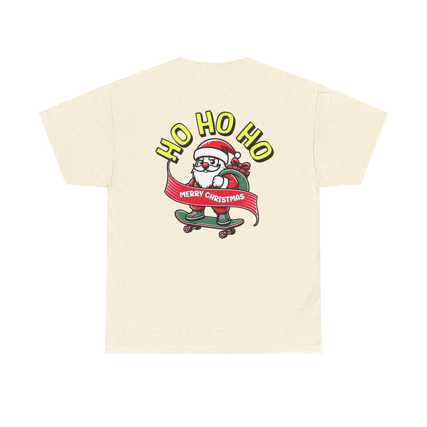 Santa T-Shirt On The Way Skateboard Tee, Merry Christmas