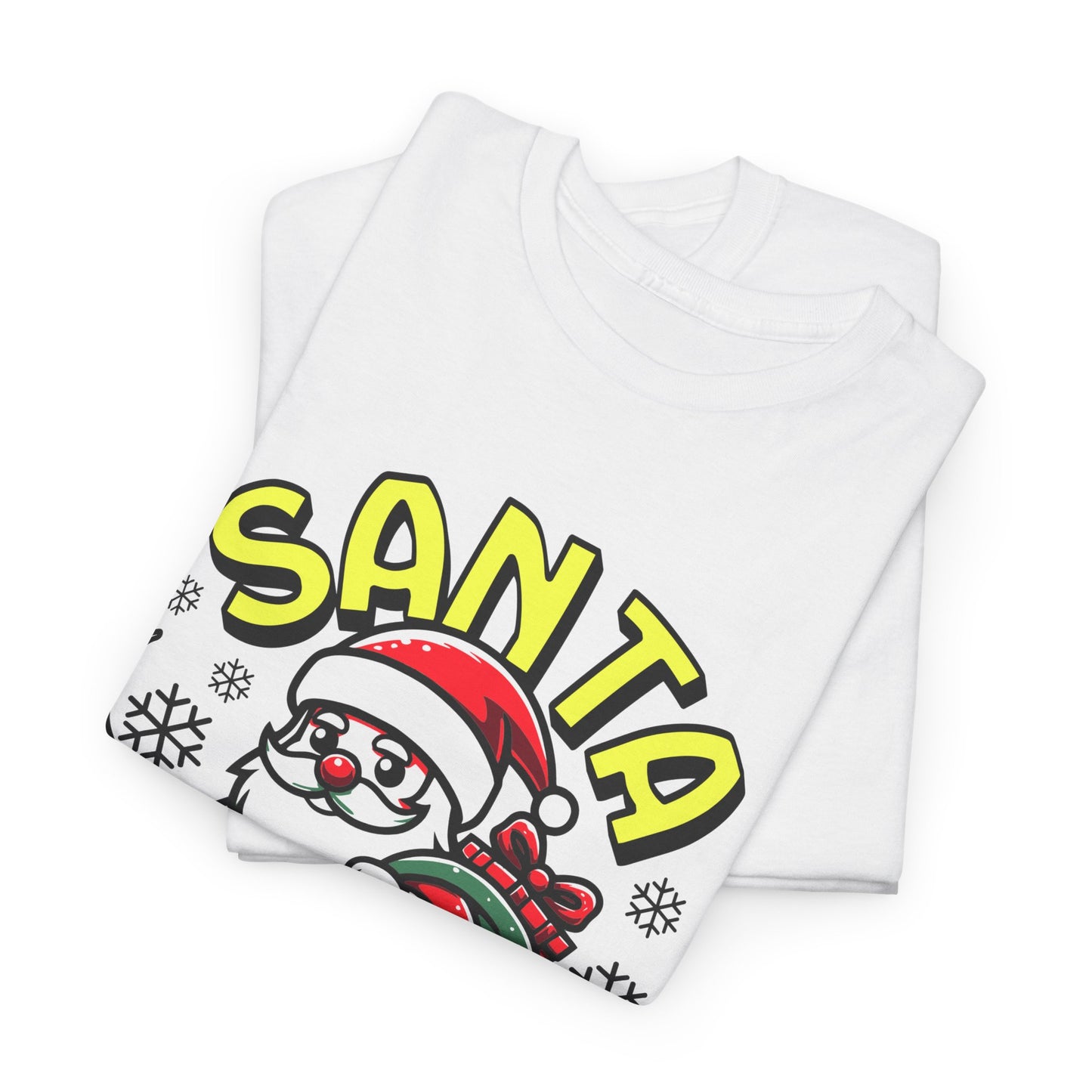 Santa T-Shirt On The Way Skateboard Tee, Merry Christmas
