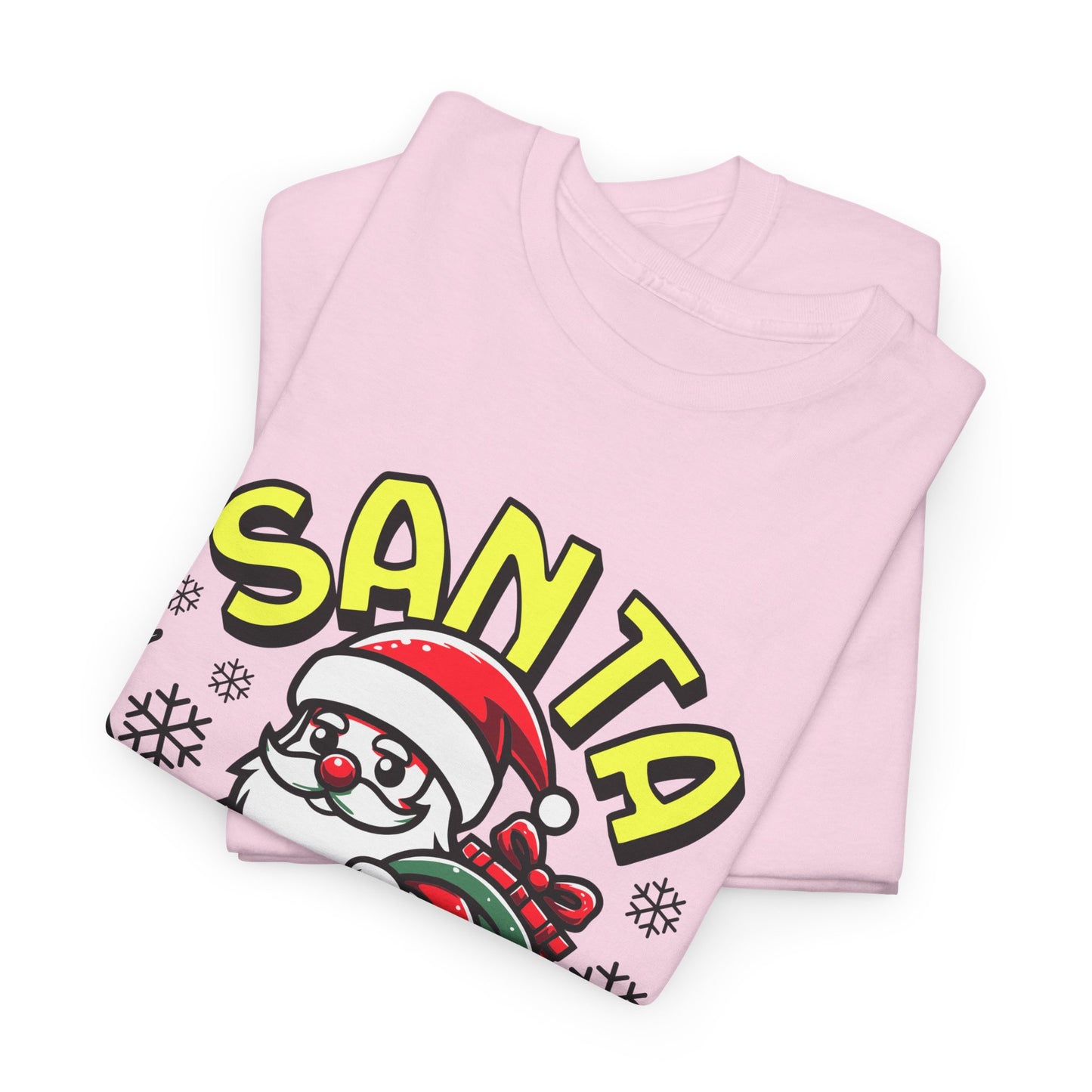 Santa T-Shirt On The Way Skateboard Tee, Merry Christmas