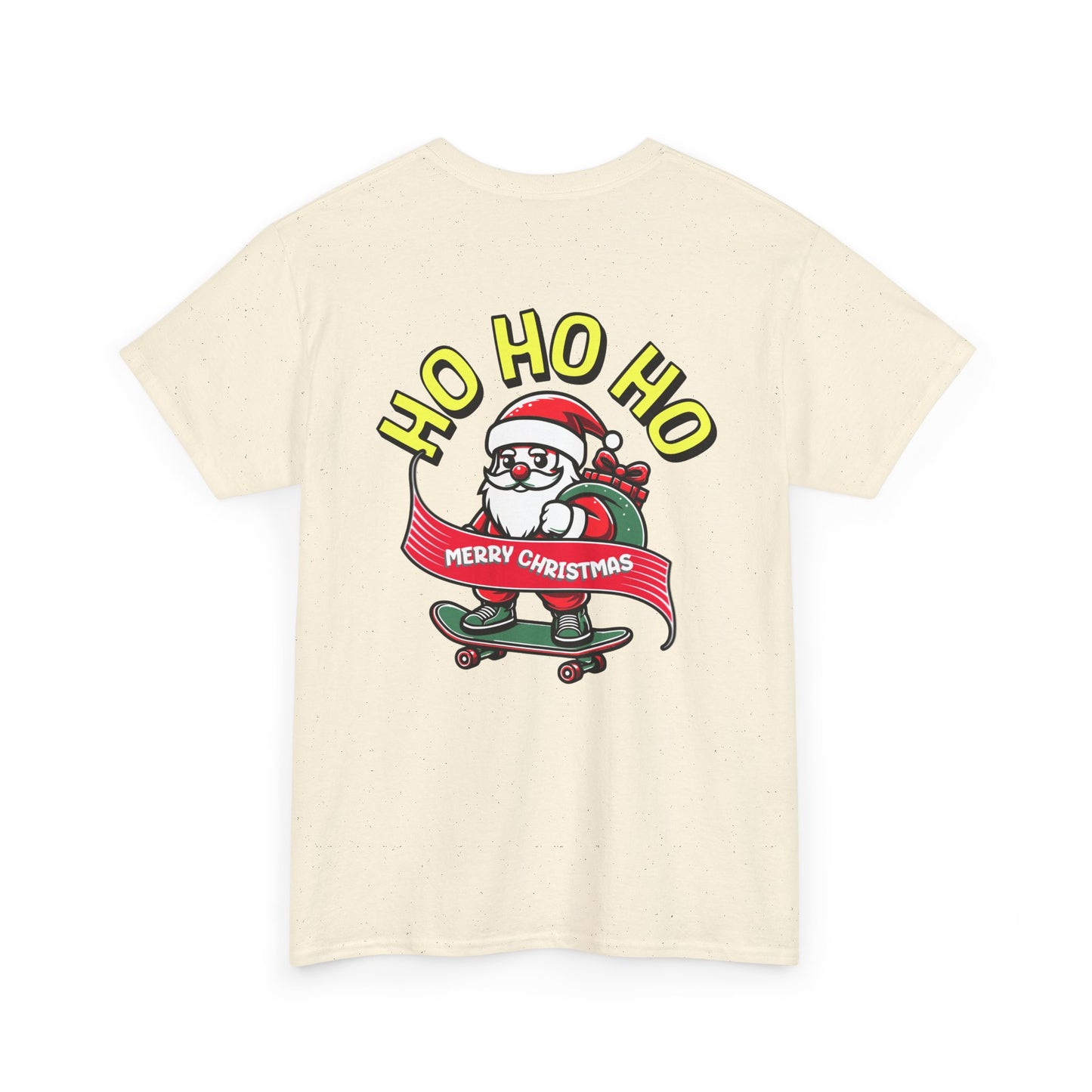 Santa T-Shirt On The Way Skateboard Tee, Merry Christmas