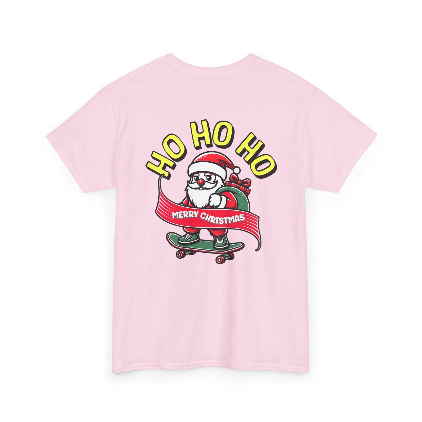 Santa T-Shirt On The Way Skateboard Tee, Merry Christmas
