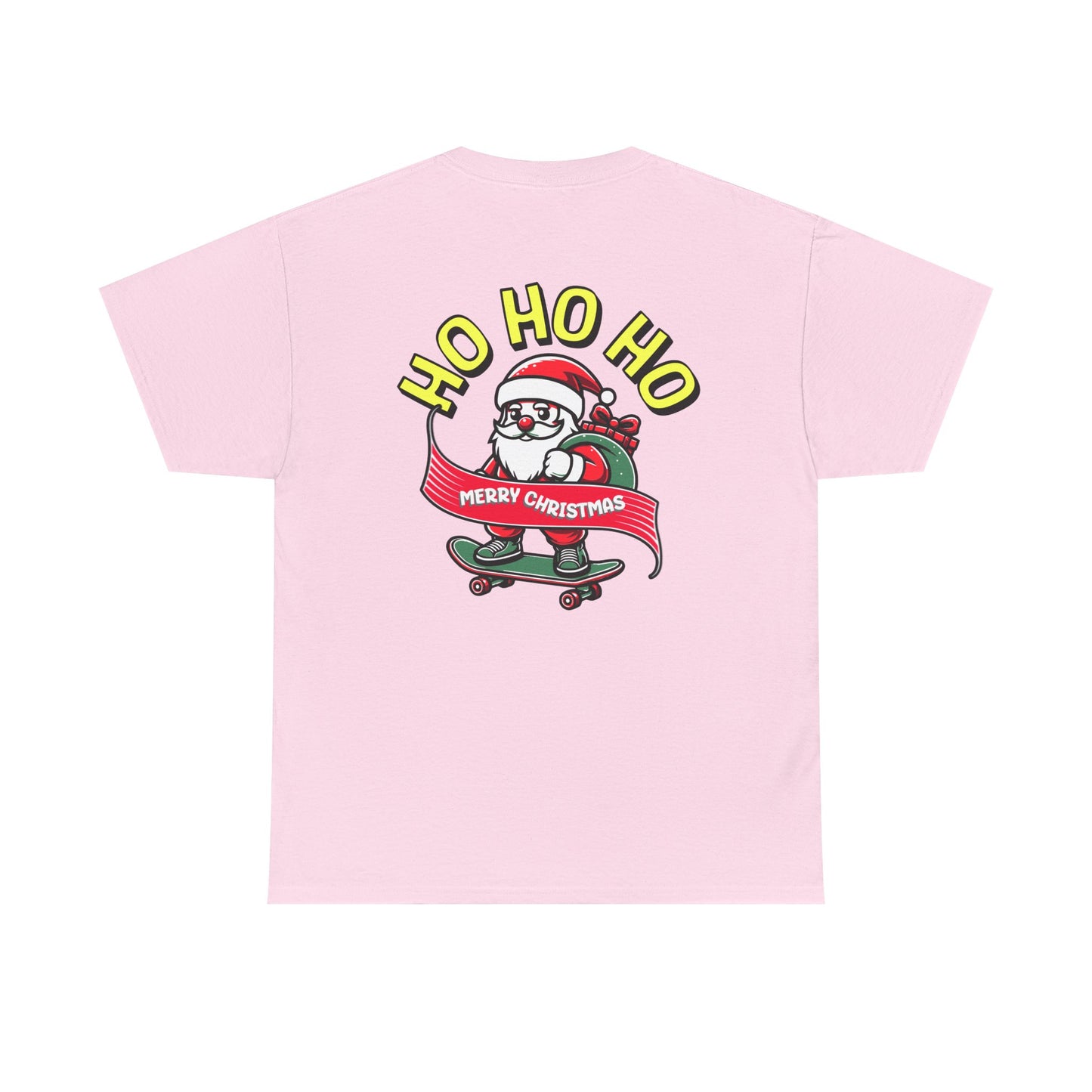 Santa T-Shirt On The Way Skateboard Tee, Merry Christmas