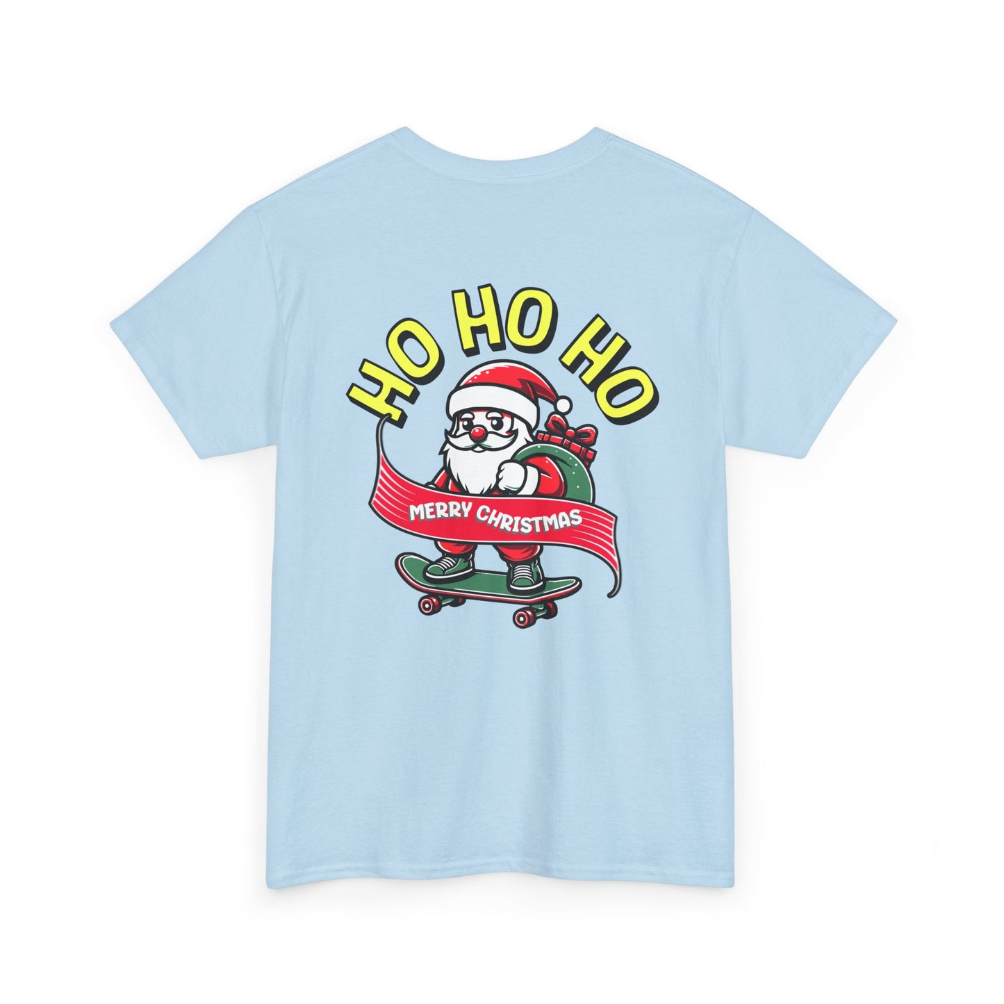 Santa T-Shirt On The Way Skateboard Tee, Merry Christmas