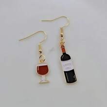 Red Wine Bottle Glass Charms – Fun Alcohol