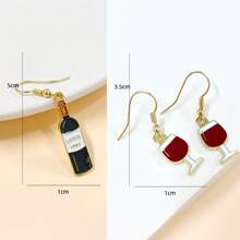 Red Wine Bottle Glass Charms – Fun Alcohol