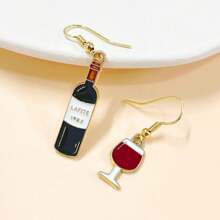 Red Wine Bottle Glass Charms – Fun Alcohol