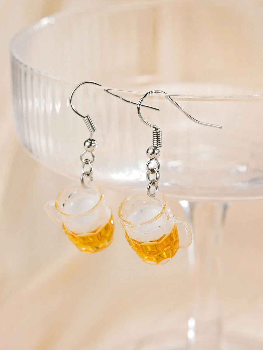 Charming Mini Mug Earrings for Women – Oktoberfest-Inspired Accessory