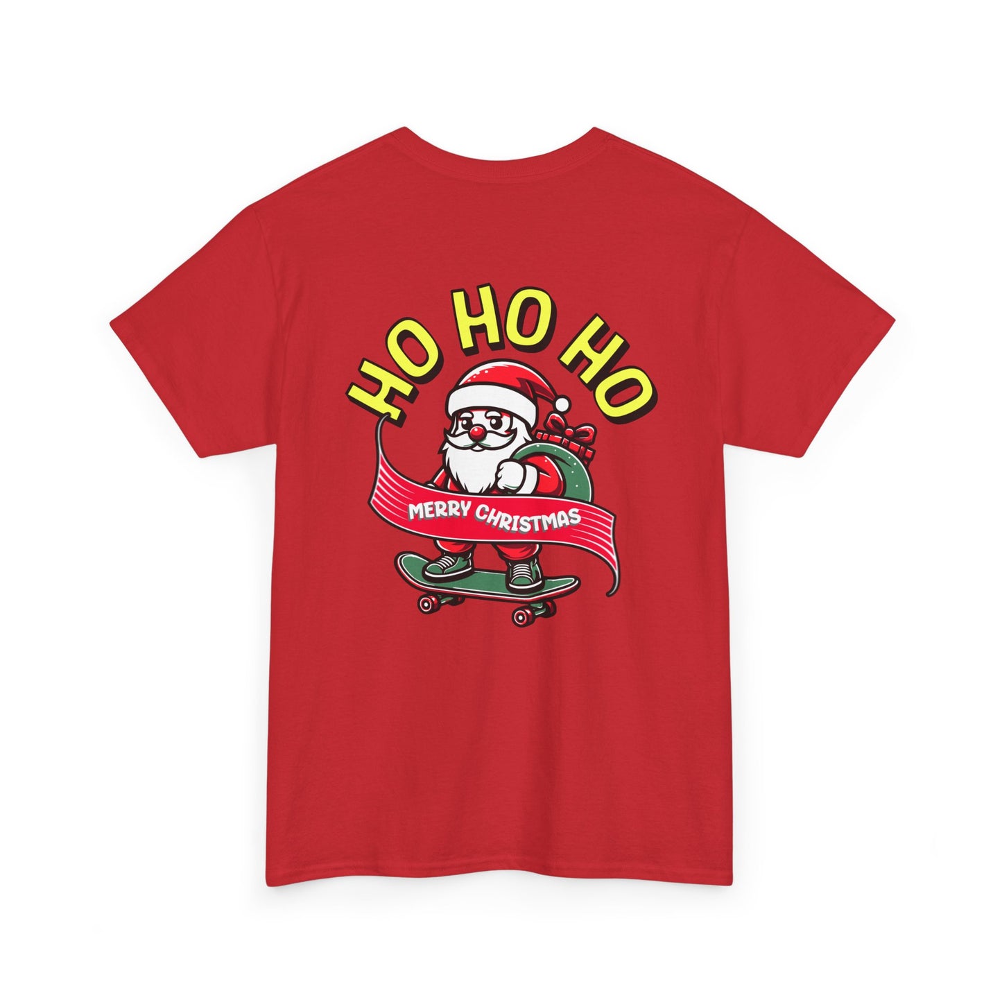 Santa T-Shirt On The Way Skateboard Tee, Merry Christmas