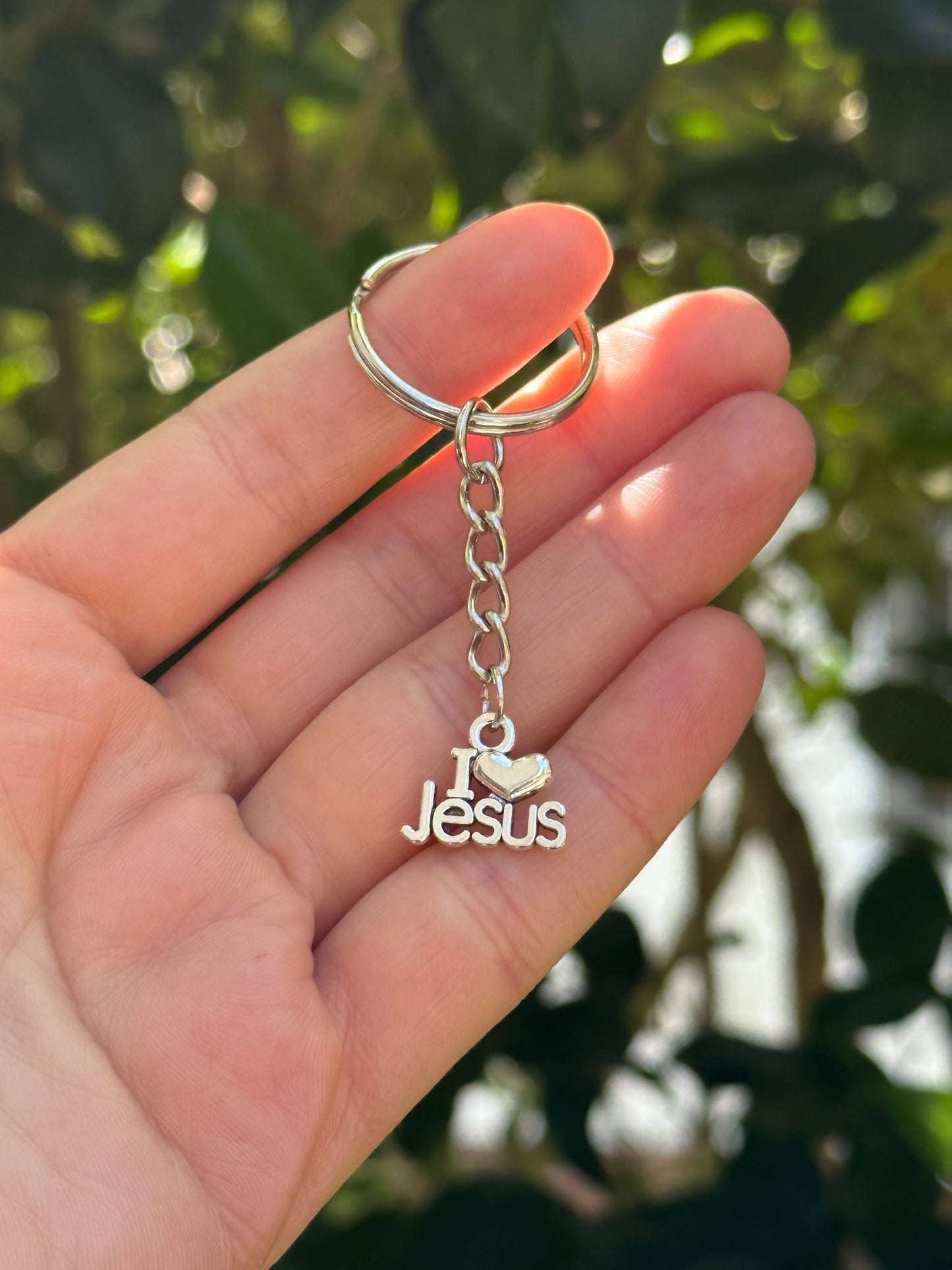 Keychain I love Jesus - religion quotes
