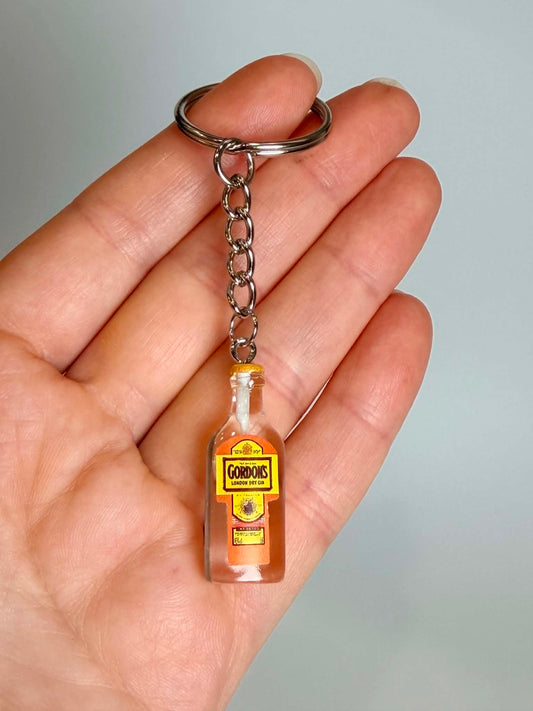 Mini Bottle Keychain. Cute Accessory for Bags, Keys and Gifts