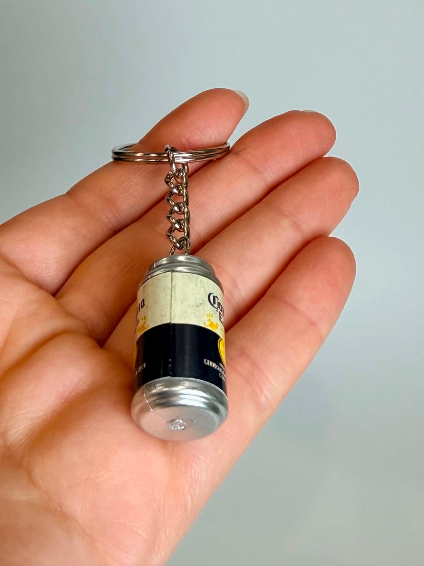 Mini beer drink Bottle Keychain. Accessory for Bags, Keys and Gifts