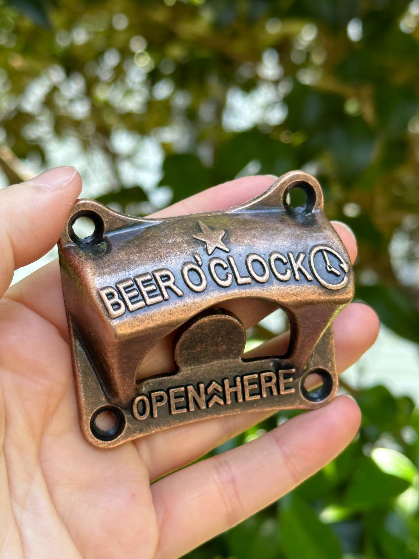 Beer O' Clock Cat Shape Bottle Opener Wall Mounted