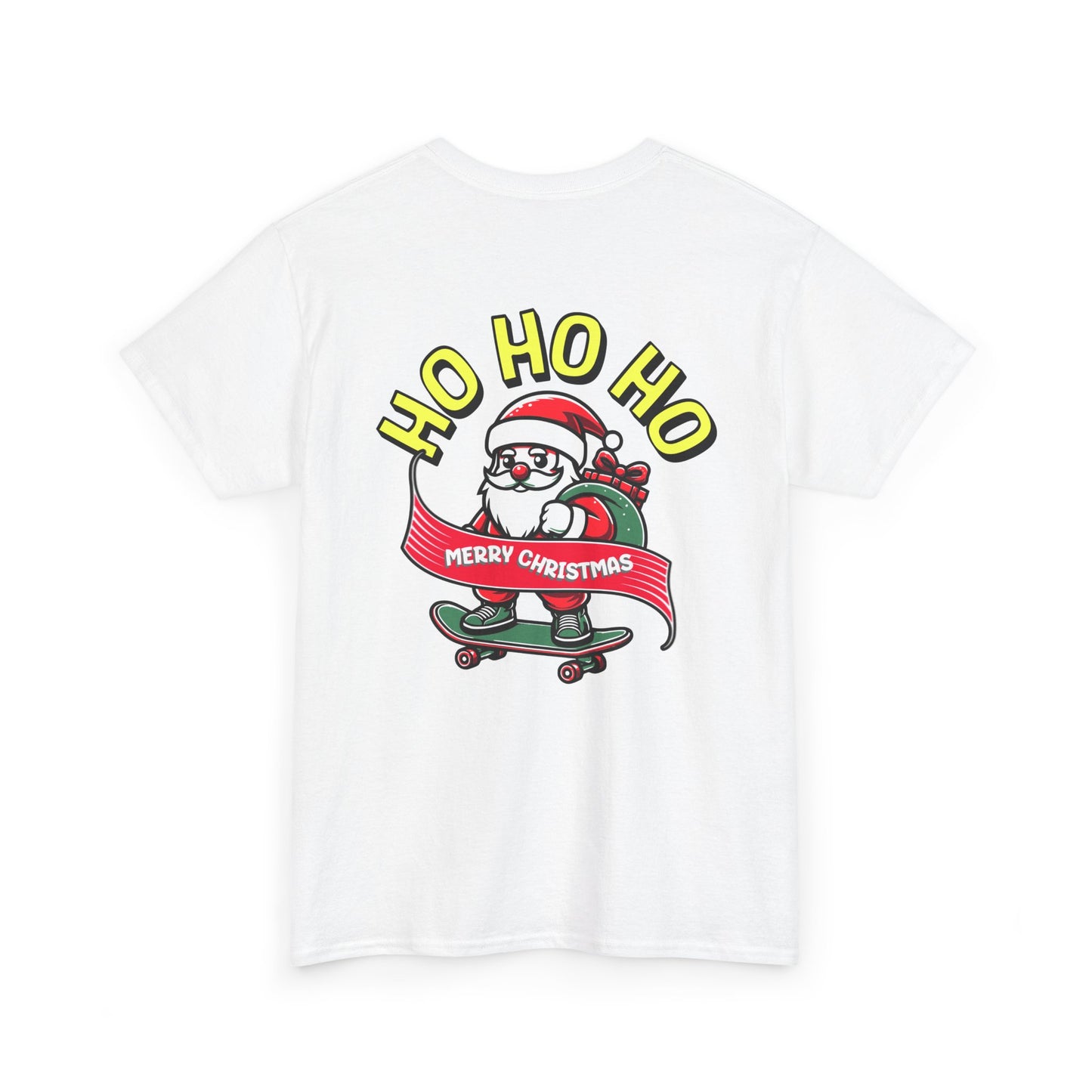 Santa T-Shirt On The Way Skateboard Tee, Merry Christmas