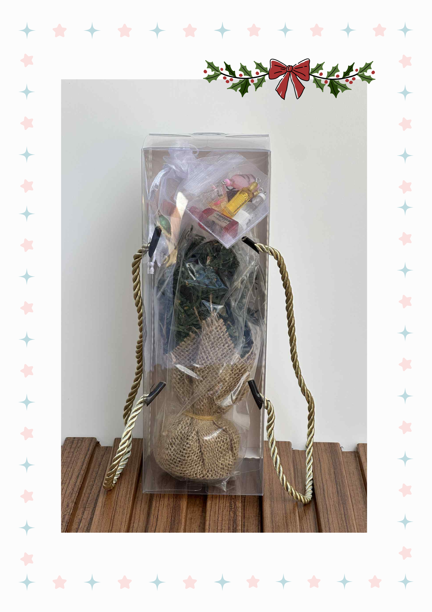 Mini Christmas Tree with Happy Hour Ornaments - Style 0186