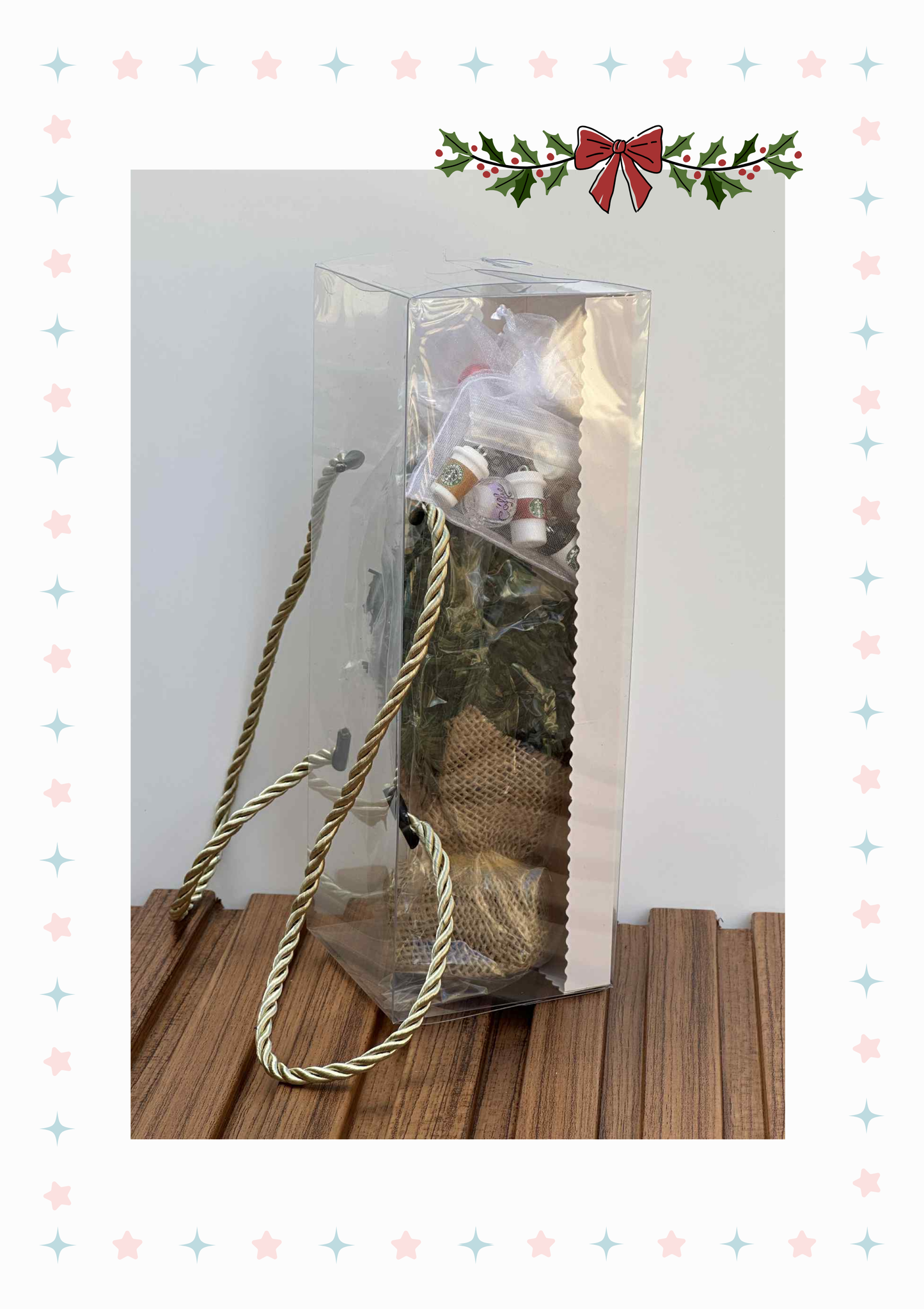 Mini Christmas Tree with Happy Hour Ornaments - Style 0187
