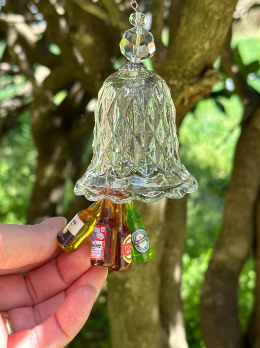 Mini Bell with 4 beer Bottle Ornaments