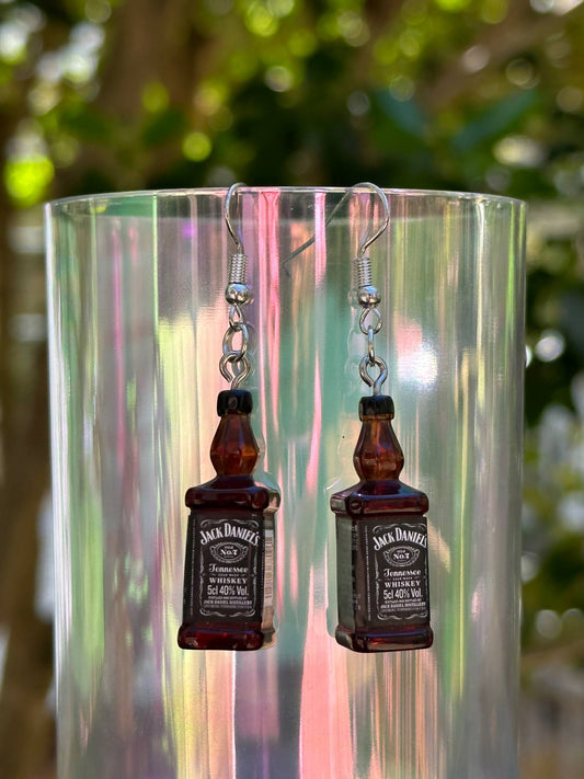 Mini J. D. Whisky Bottle Earring