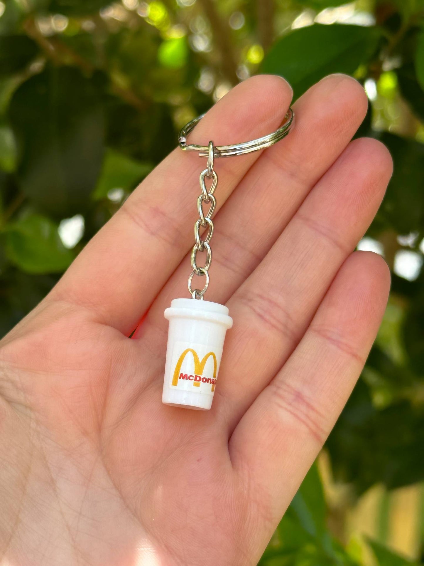 To go Coffee MacD cup keychain