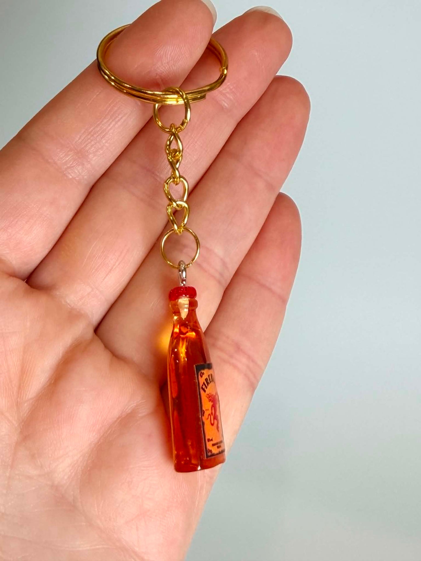 Mini drink Bottle Inspired Keychain