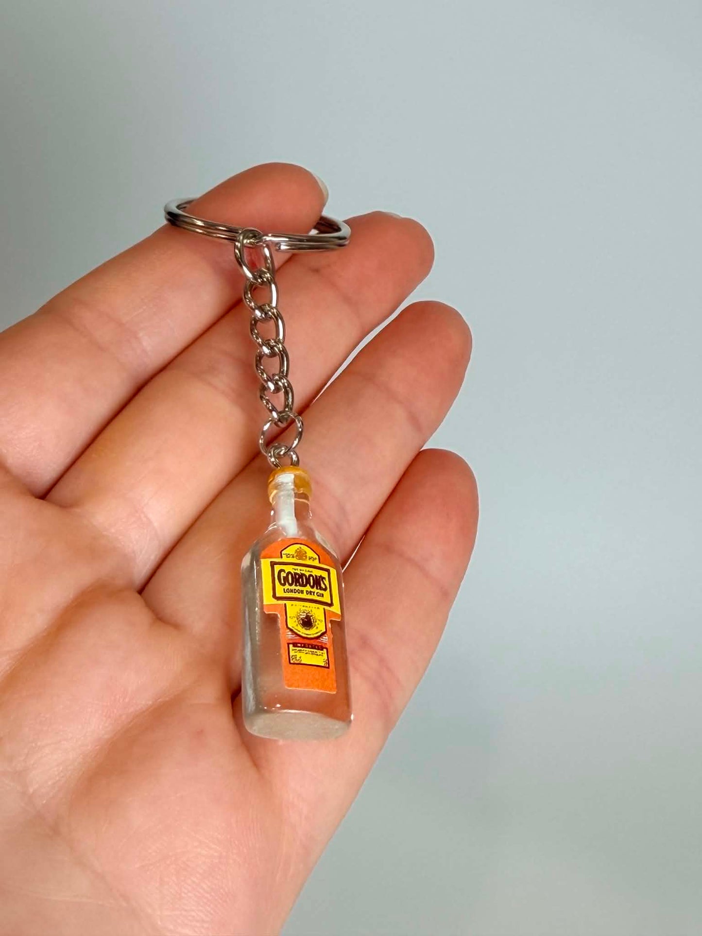 Mini Bottle Keychain. Cute Accessory for Bags, Keys and Gifts