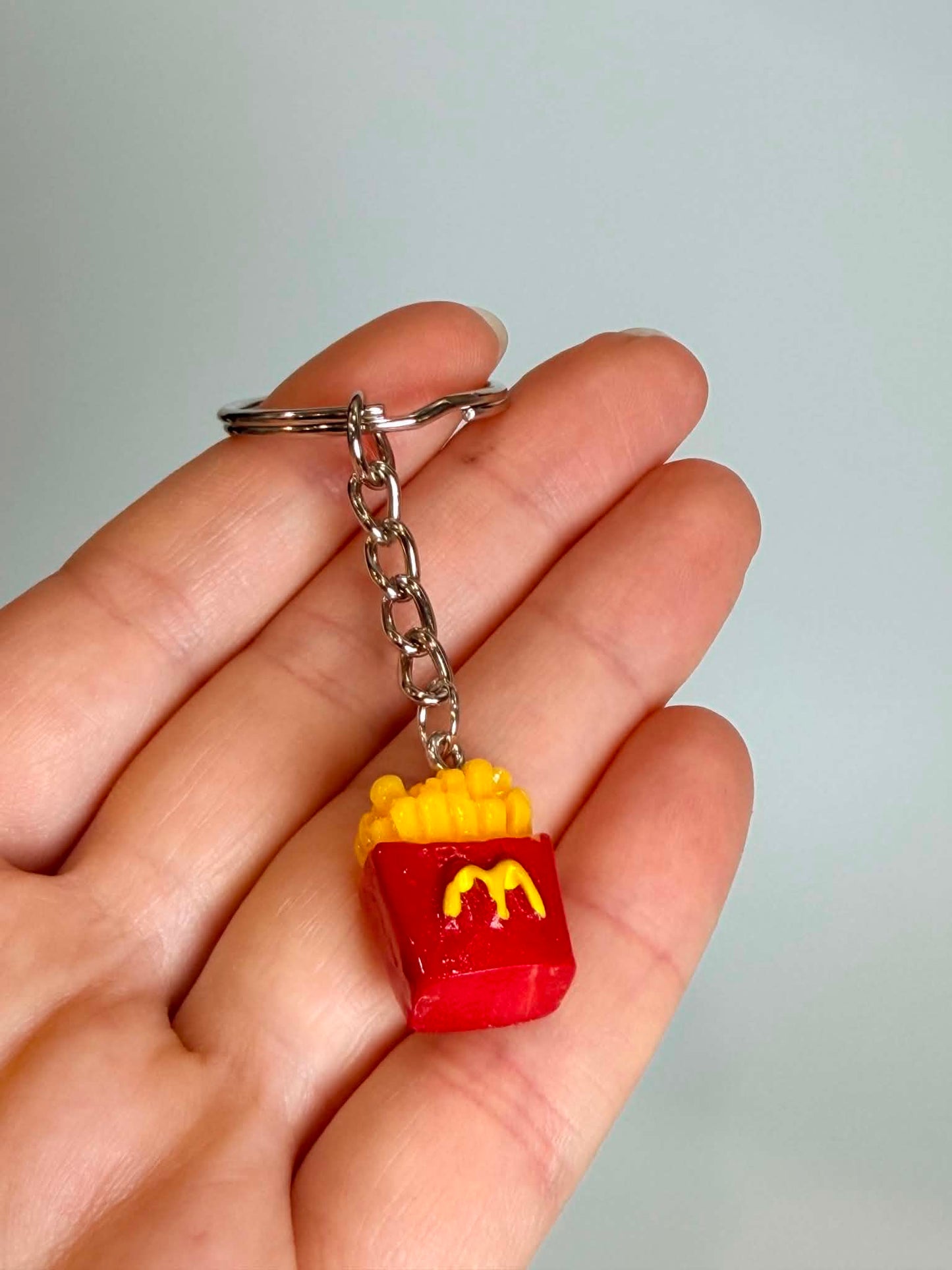 Mini Fries Keychain. Cute Accessory for Bags, Keys and Gifts