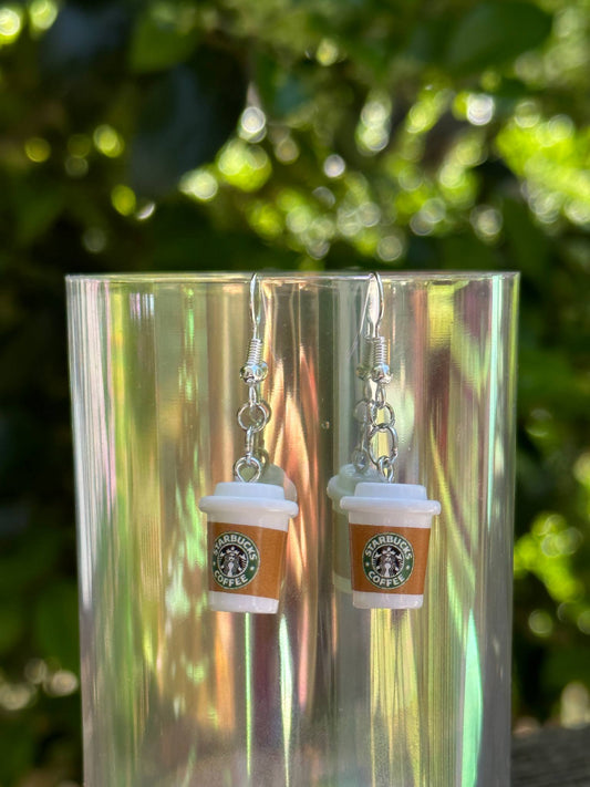 Mini Starb. to go cup coffee earrings
