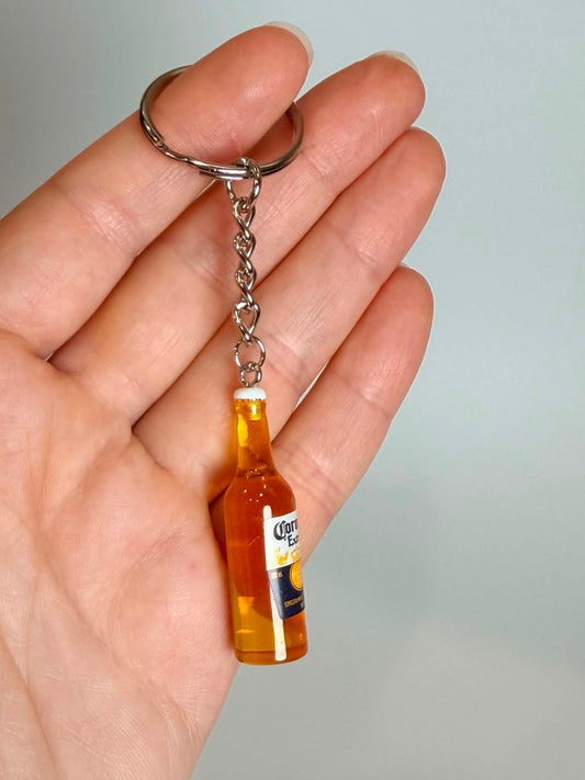 Mini beerdrink Bottle Keychain. Accessory for Bags, Keys and Gifts