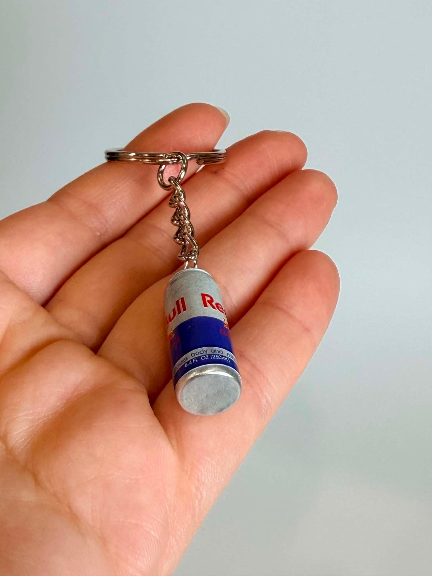 Mini drink Keychain. Cute Accessory for Bags, Keys and Gifts
