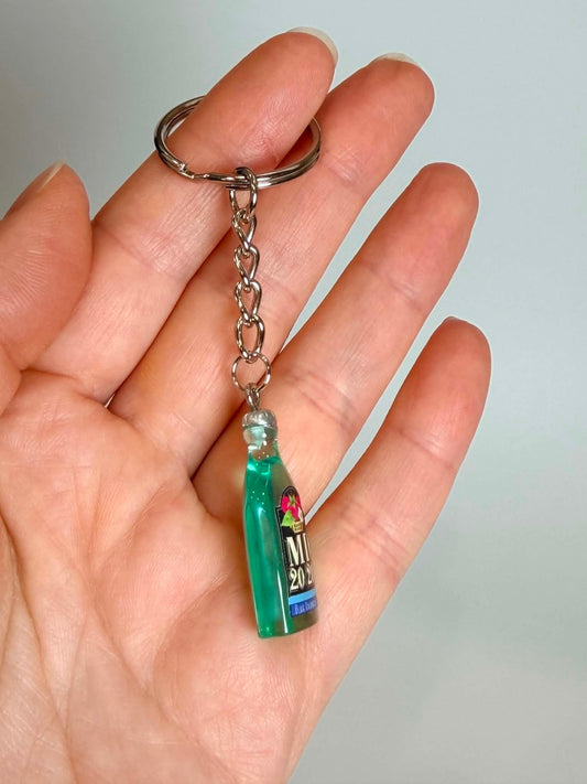 Miniwine drink Bottle Keychain. Accessory for Bags, Keys and Gifts