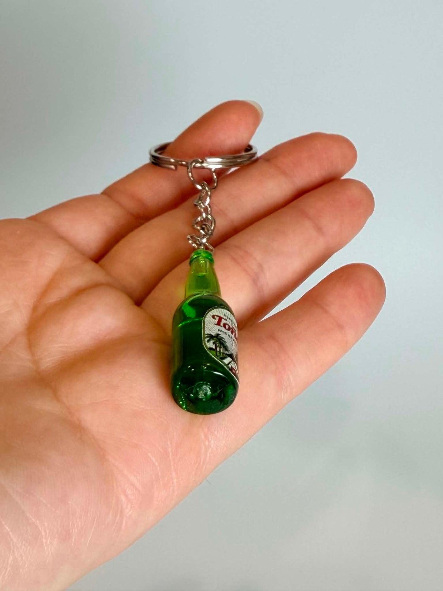 Minibeer drink Bottle Keychain. Cute Accessory for Bags, Keys and Gifts