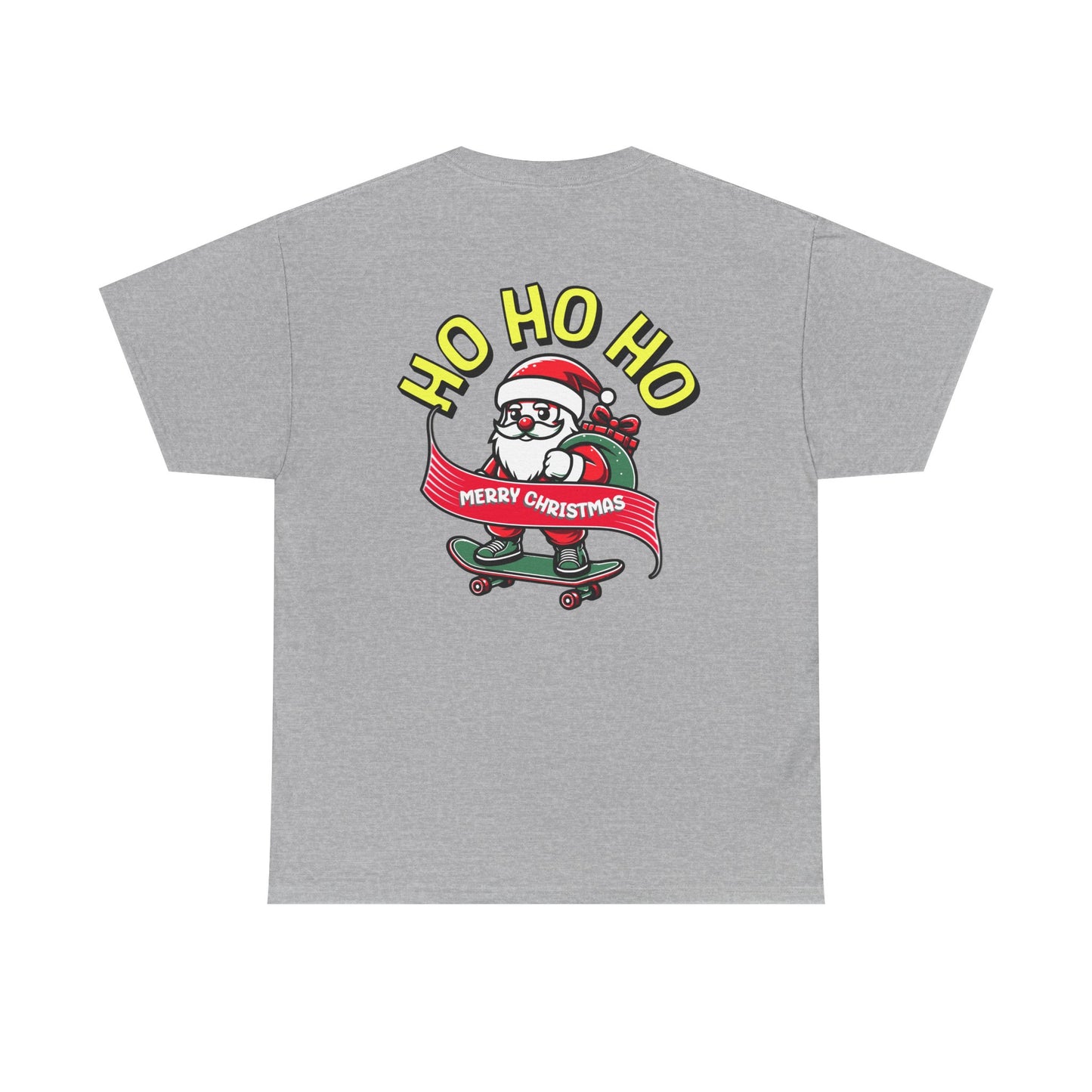Santa T-Shirt On The Way Skateboard Tee, Merry Christmas