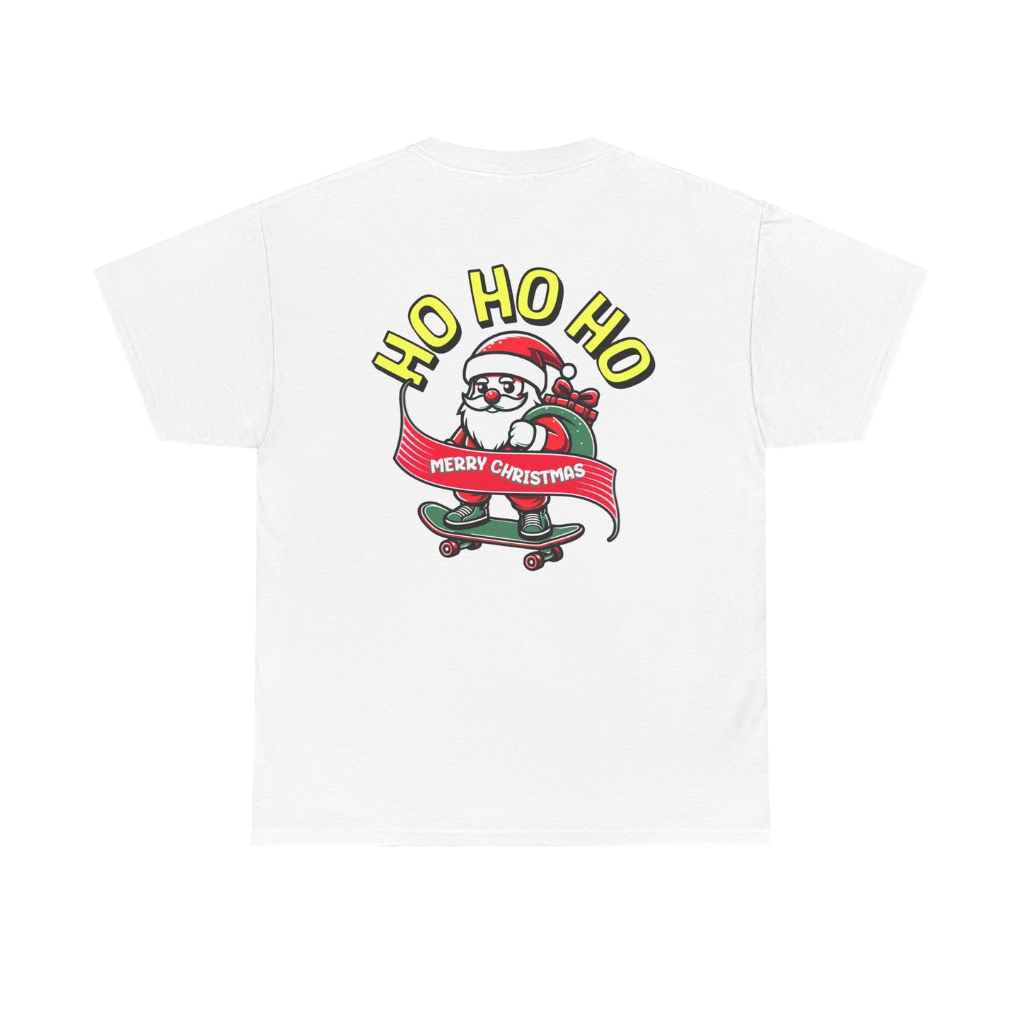 Santa T-Shirt On The Way Skateboard Tee, Merry Christmas