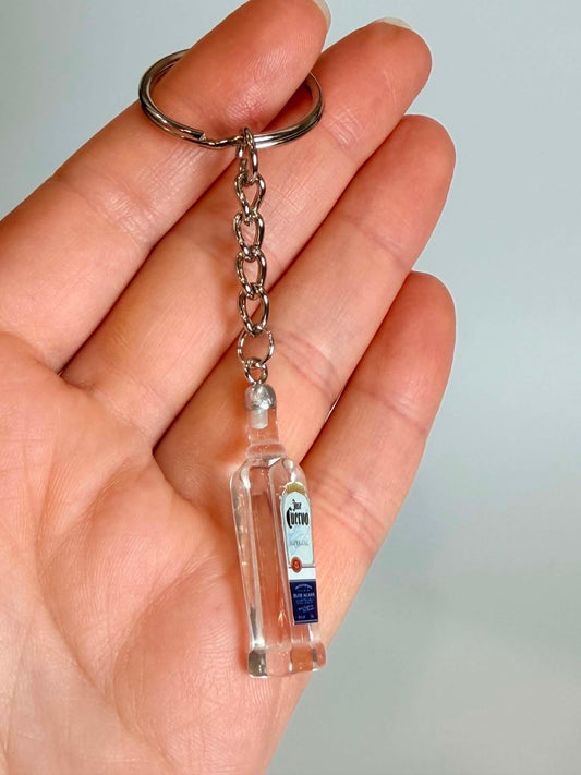 Mini drink Bottle Keychain. Cute Accessory for Bags, Keys and Gifts